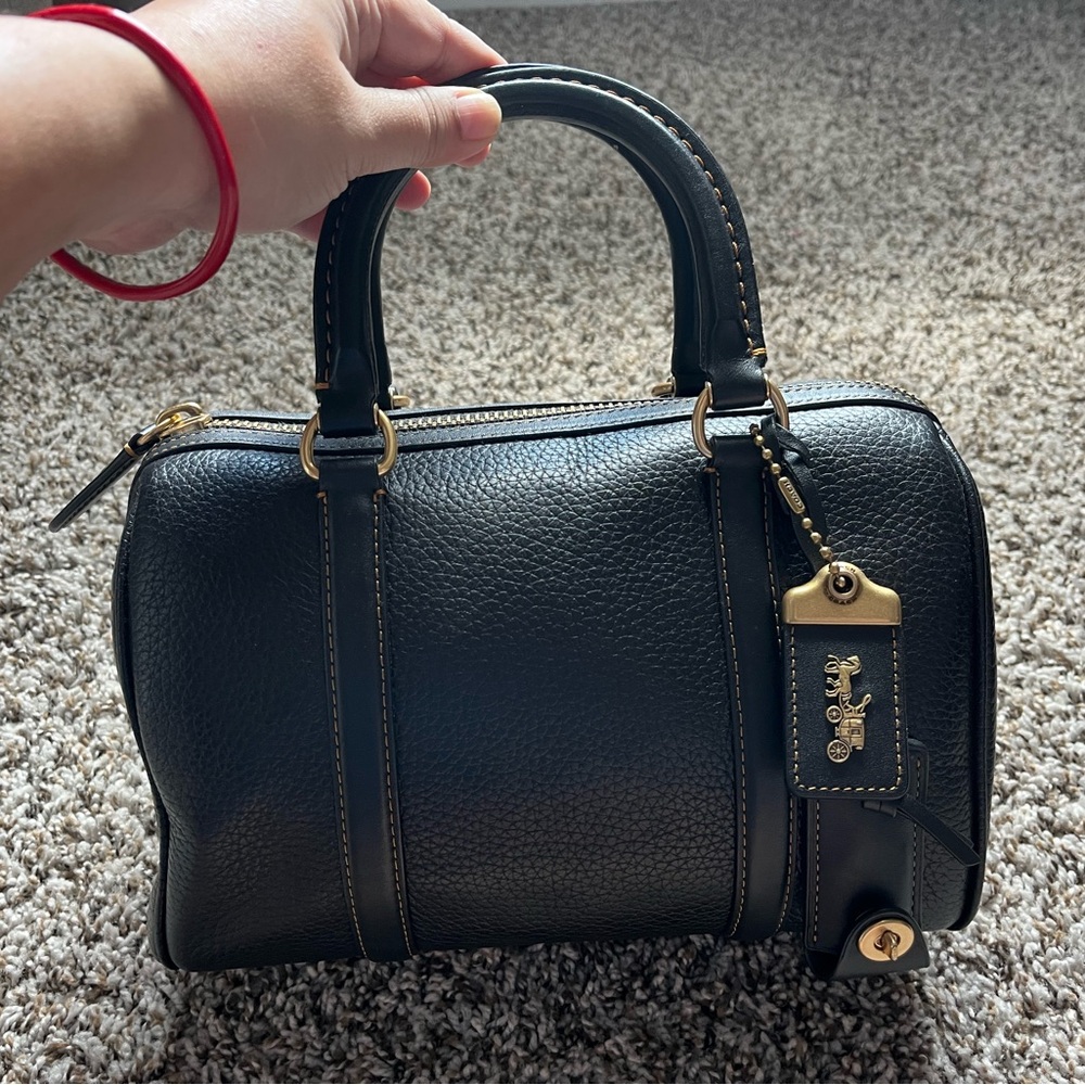 Coach Ruby and Pebbled Leather Satchel 25 - Picture 3 of 10